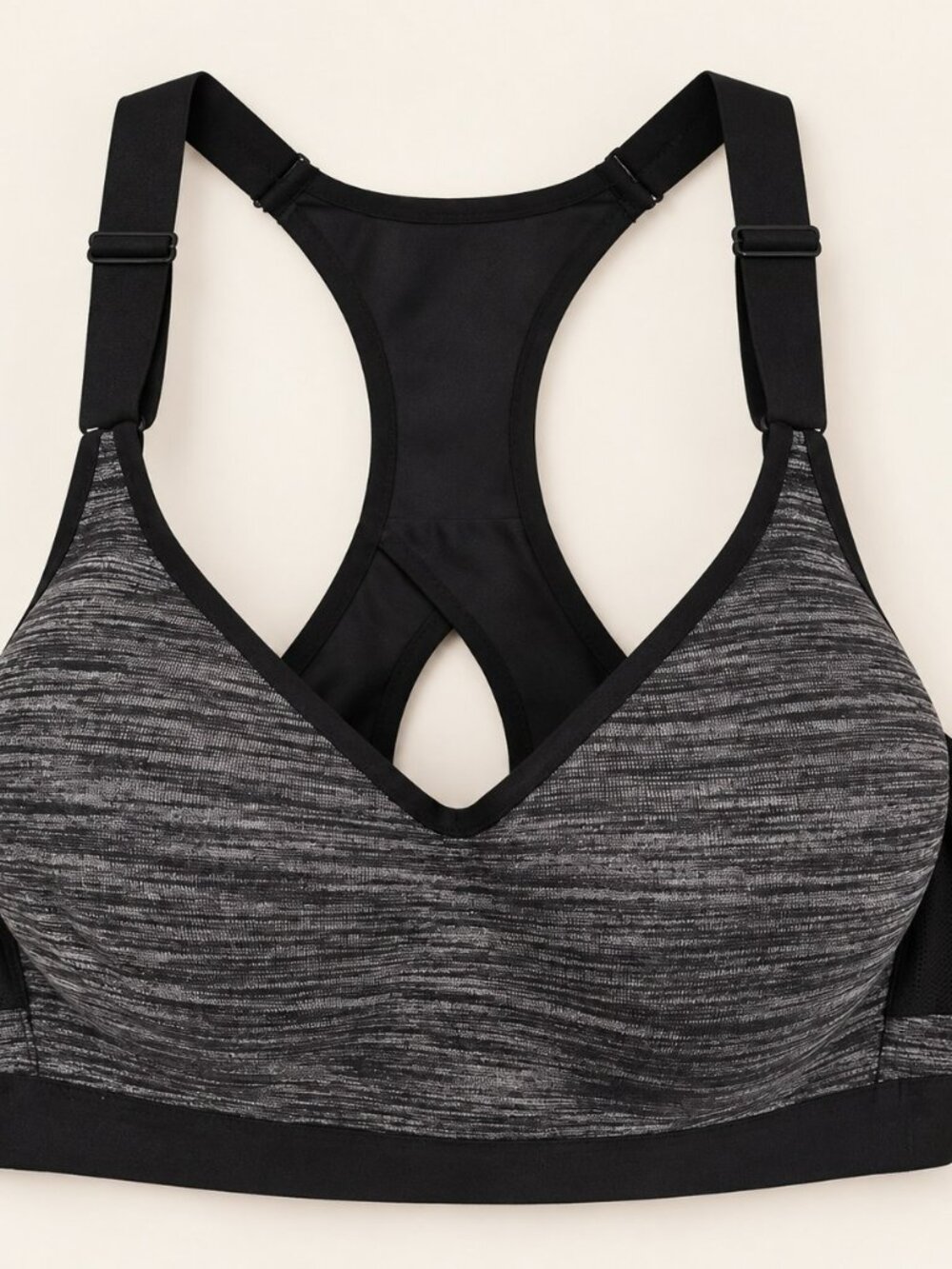 Victoria's Secret Incredible Black Gray Sports Bra 38C